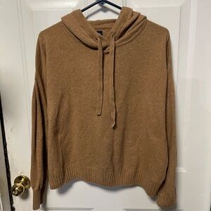 GAP Tan Cowl Neck Women's hooded Sweater NWOT